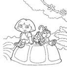 Coloriage Dora la esploratrice 8