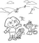 Coloriage Dora la esploratrice 9