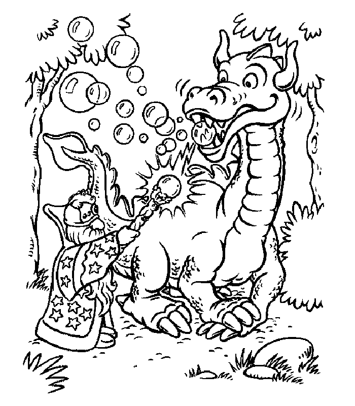 Coloriage 22 Dragons