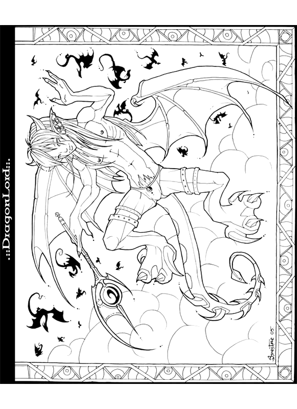 Coloriage 61 Dragons
