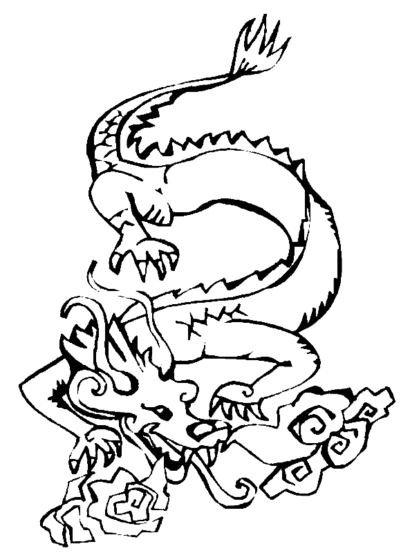 Coloriage 64 Dragons