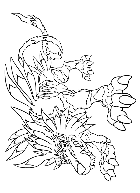 Coloriage 74 Dragons