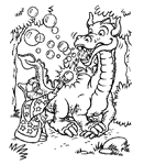 Coloriage Dragons 22