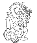 Coloriage Dragons 8