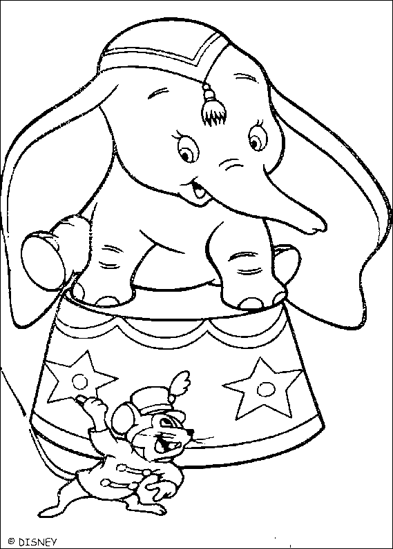 Coloriage 10 Dumbo