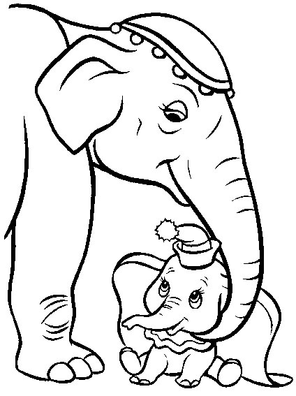 Coloriage 7 Dumbo