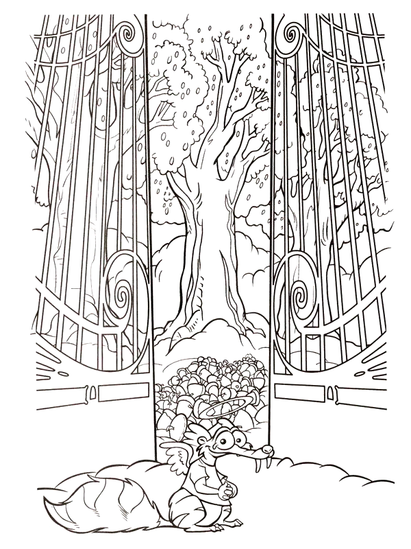 Coloriage 32 Ecureuil