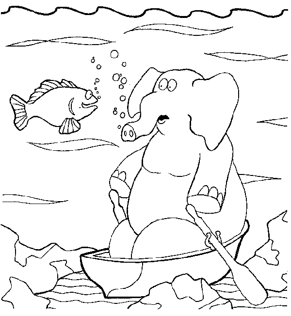 Coloriage 11 Elephants