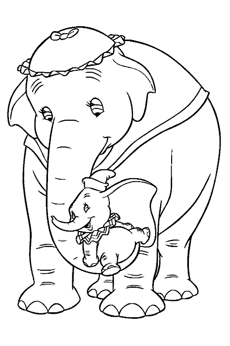 Coloriage 32 Elephants