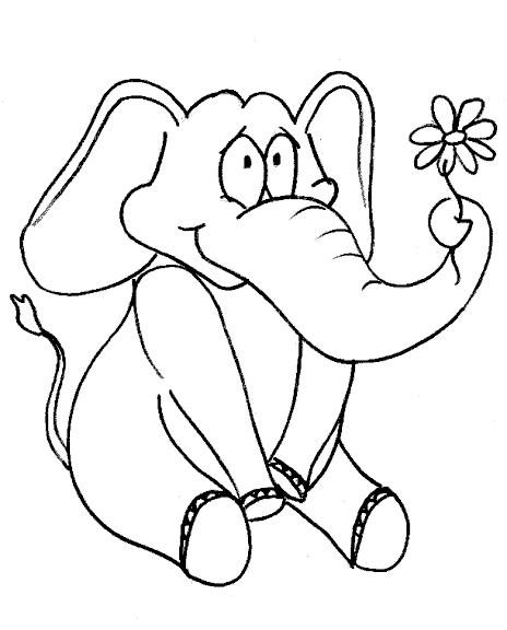 Coloriage 35 Elephants