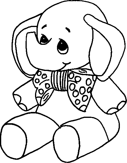 Coloriage 9 Elephants