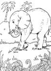 Coloriage Elephants 18