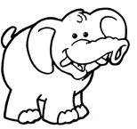 Coloriage Elephants 27