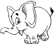 Coloriage Elephants 28