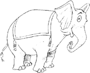 Coloriage Elephants 3