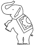 Coloriage Elephants 34