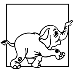 Coloriage Elephants 5