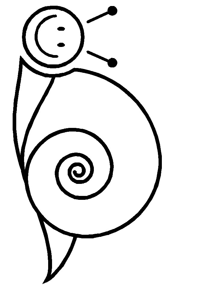 Coloriage 1 Escargots