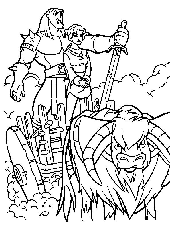 Coloriage 24 Excalibur