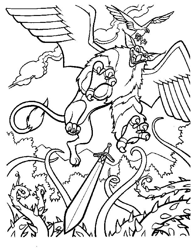 Coloriage 9 Excalibur