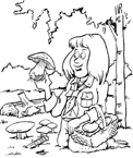 Coloriage Explorateur 15