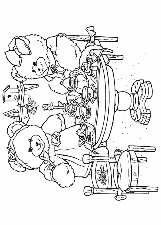 Coloriage 10 Fables