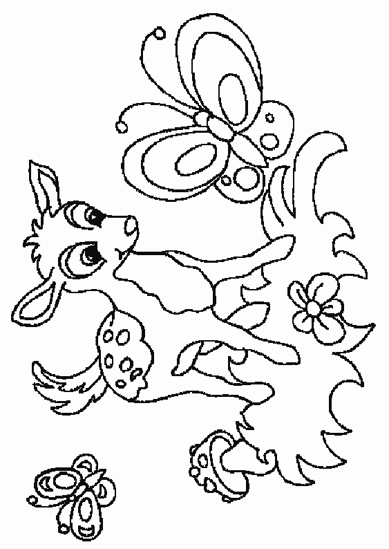 Coloriage 6 Faons