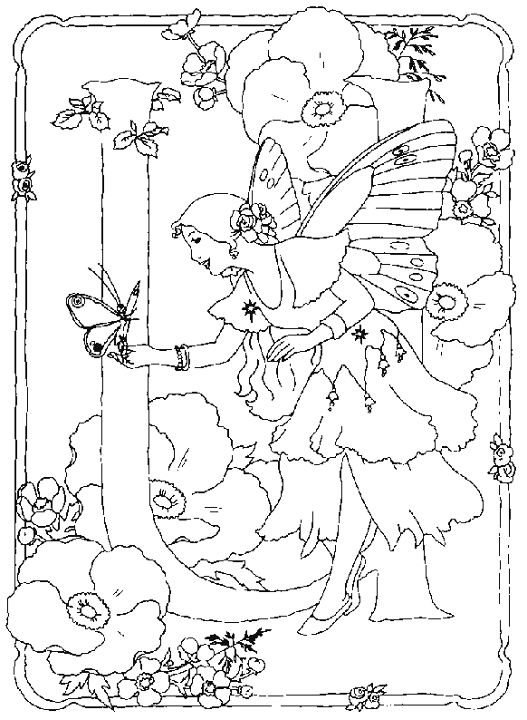 Coloriage 20 Fee alphabet