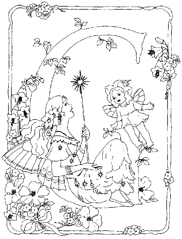 Coloriage 7 Fee alphabet