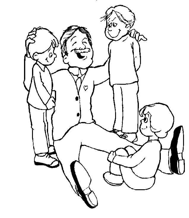 Coloriage 12 Fete des pere