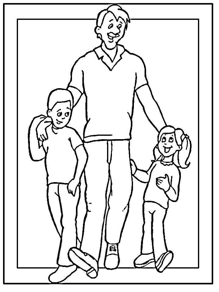 Coloriage 15 Fete des pere