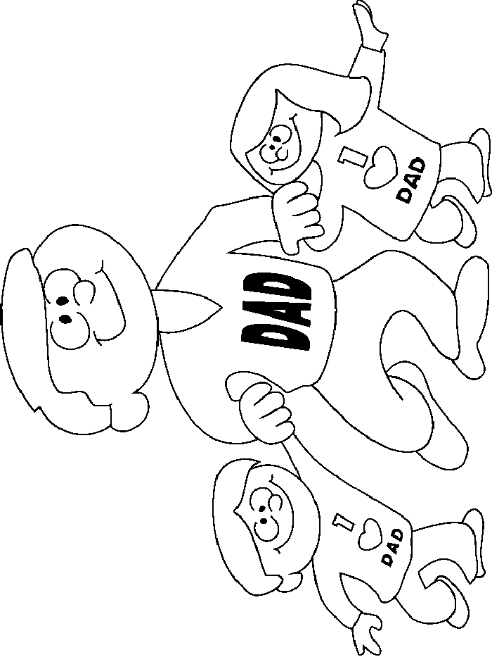 Coloriage 19 Fete des pere