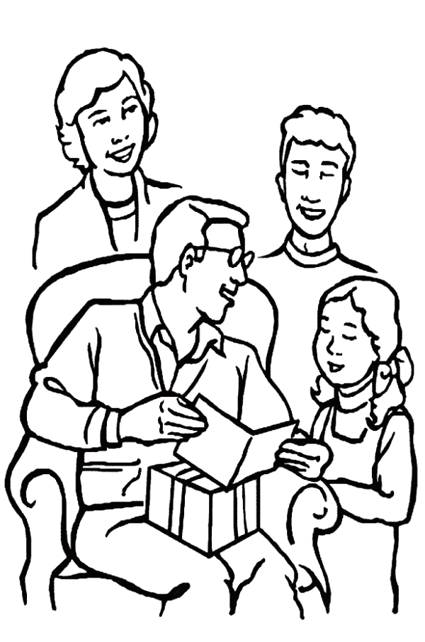 Coloriage 22 Fete des pere