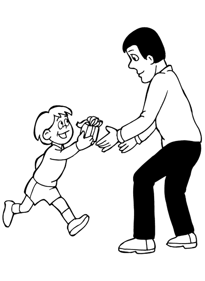 Coloriage 24 Fete des pere