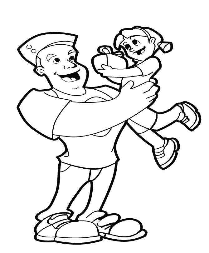 Coloriage 26 Fete des pere