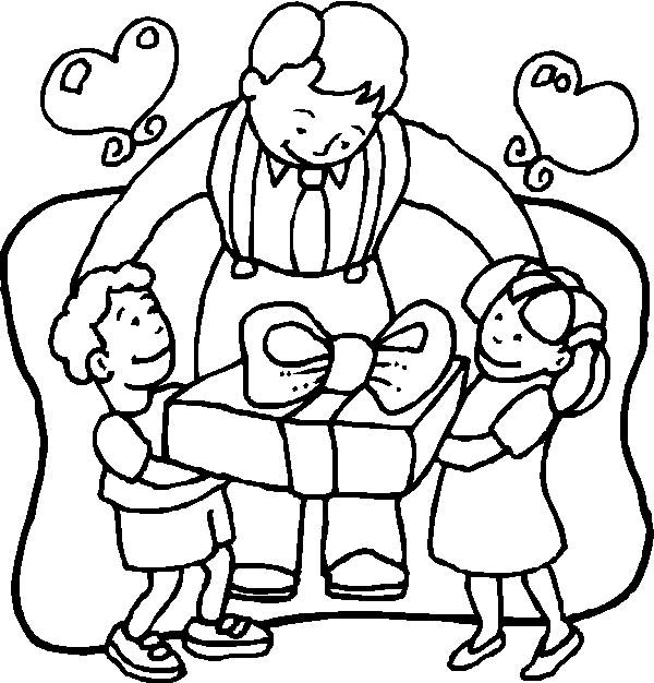 Coloriage 27 Fete des pere