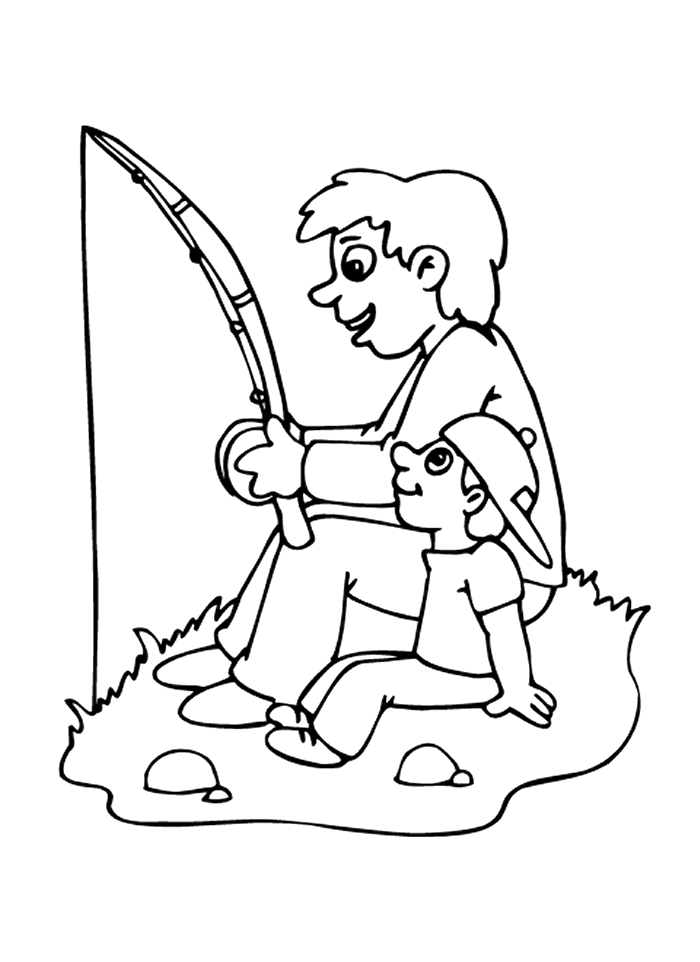 Coloriage 34 Fete des pere