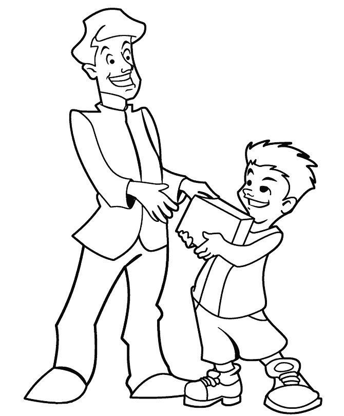 Coloriage 36 Fete des pere