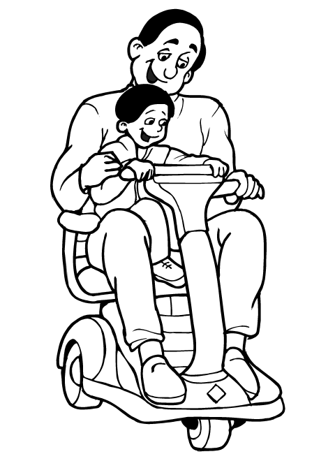 Coloriage 37 Fete des pere