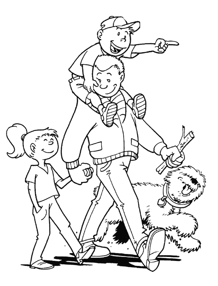 Coloriage 39 Fete des pere