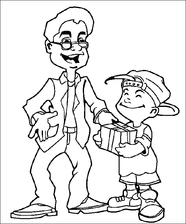 Coloriage 7 Fete des pere