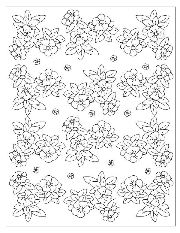 Coloriage 67 Fleurs