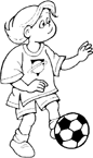 Coloriage Football 1