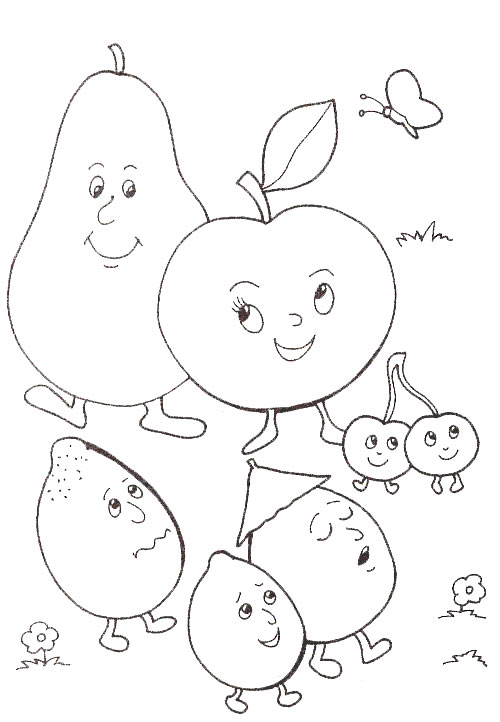 Coloriage 15 Fruits et legumes