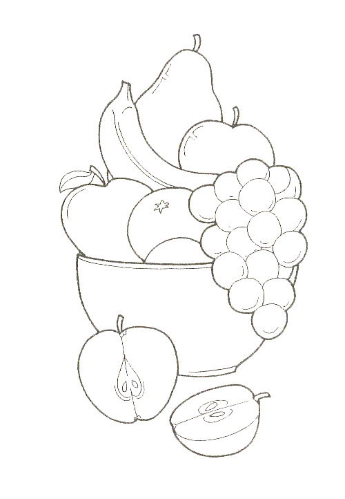 Coloriage 8 Fruits et legumes