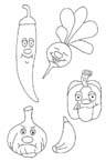 Coloriage Fruits et legumes 41