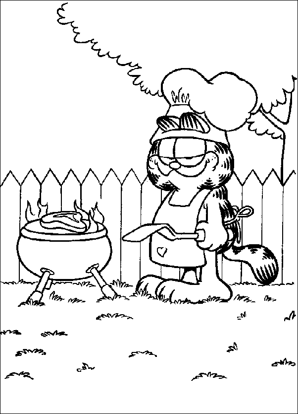 Coloriage 1 Garfield