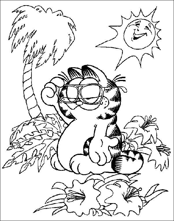 Coloriage 12 Garfield