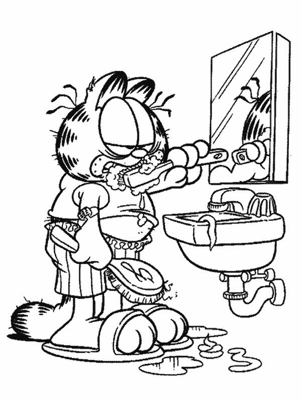 Coloriage 16 Garfield