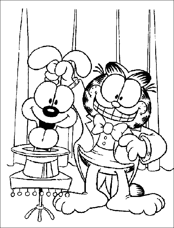 Coloriage 19 Garfield